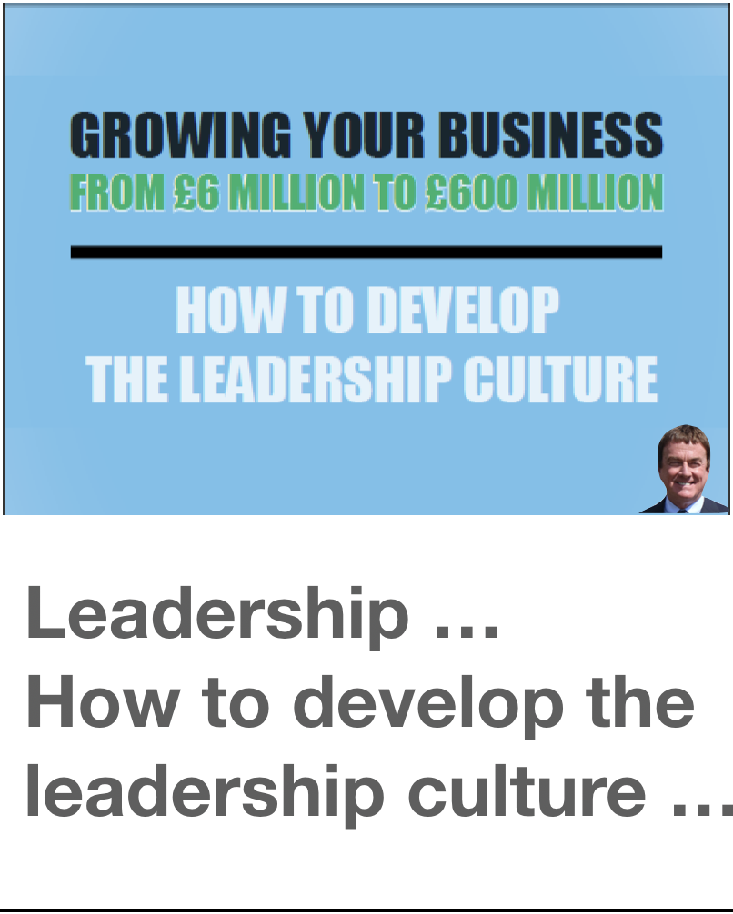 Business Club ... How to develop the leadership culture