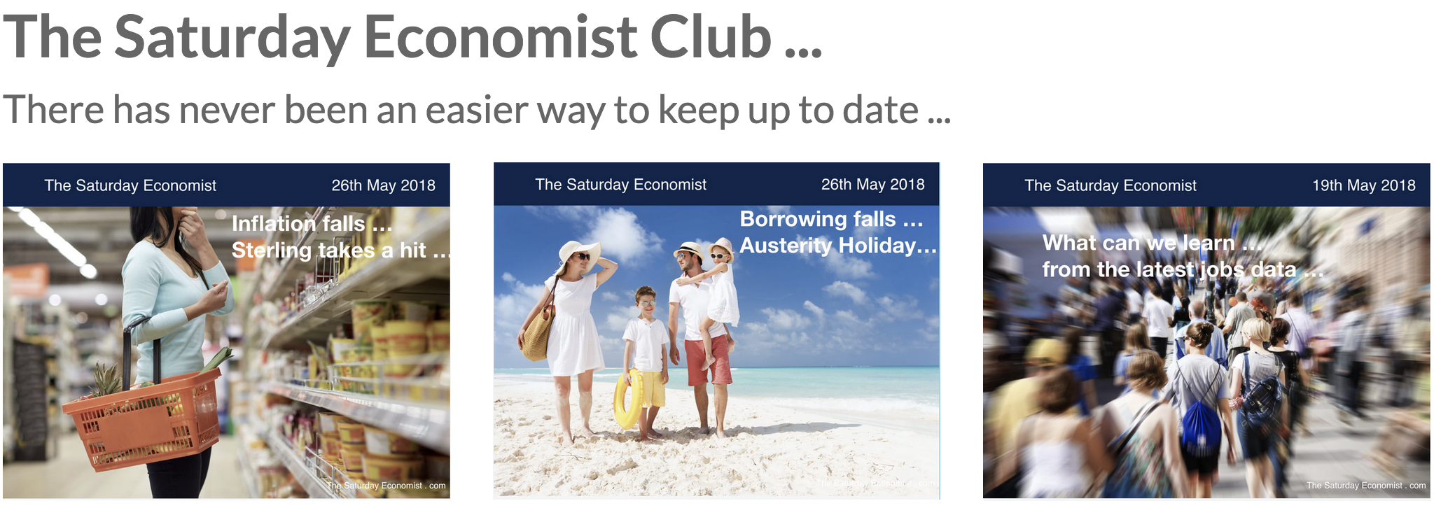 The Saturday Economist Club